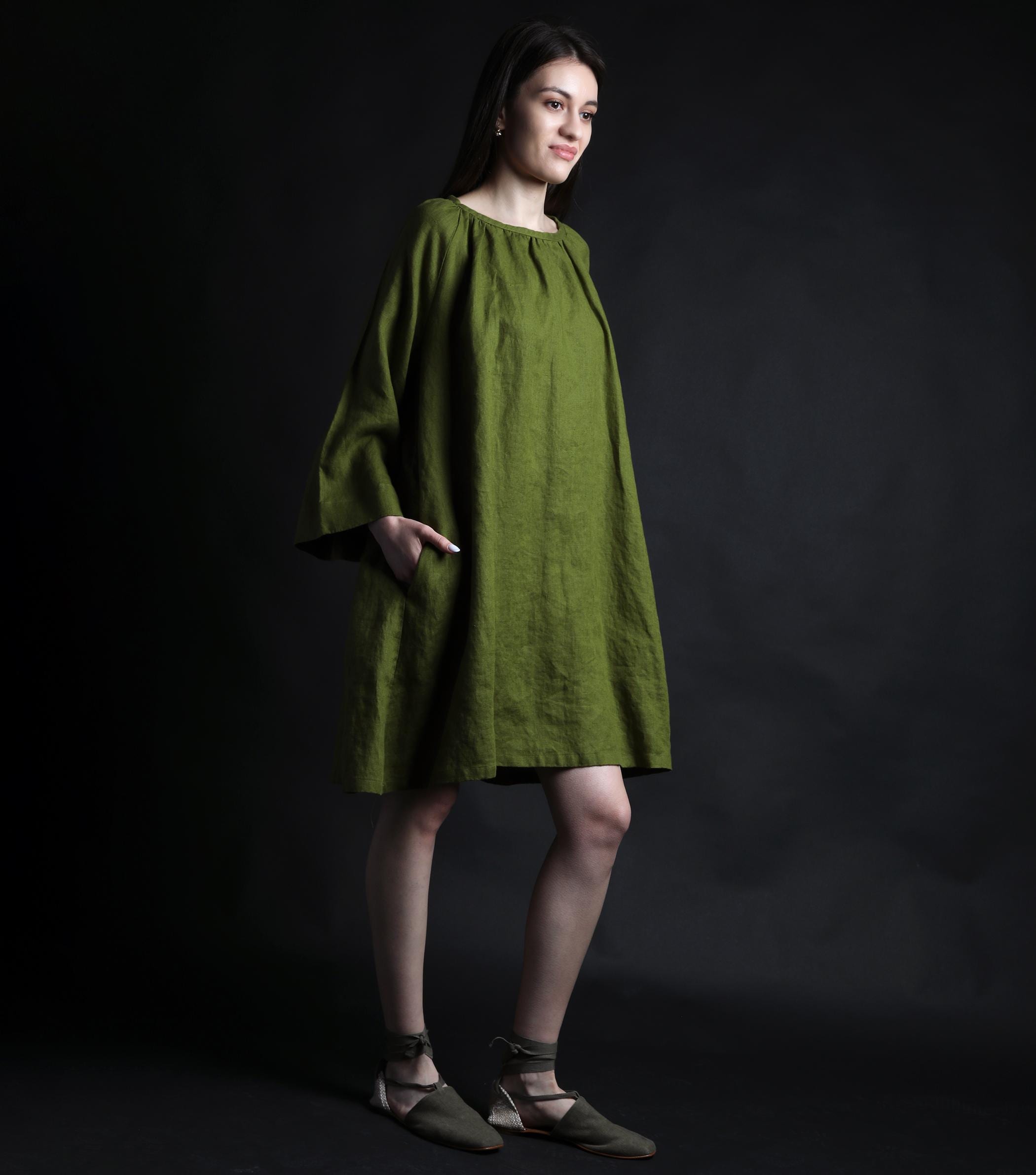 Ready Ship Size M Apple Green May Voluminous