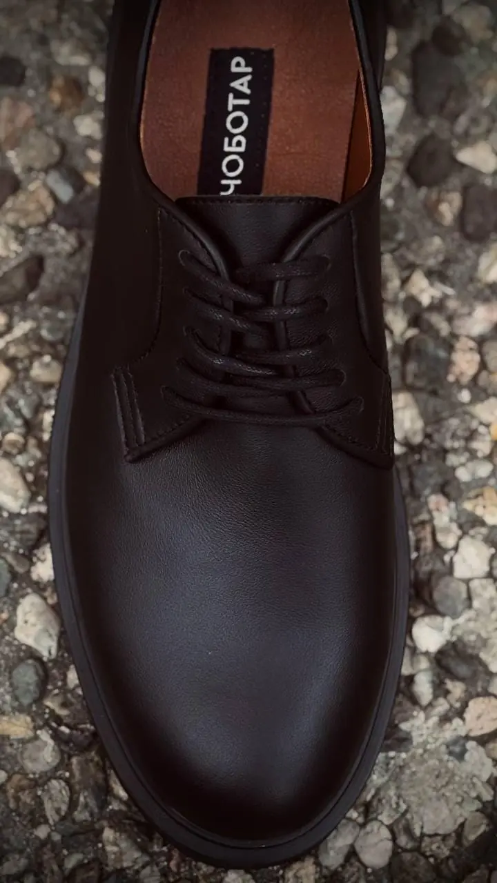 Leather Men's Shoes Casual Black Shoes For Everyday